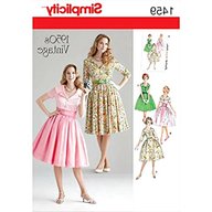 simplicity 1950s dress patterns for sale