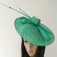 emerald green wedding hats for sale