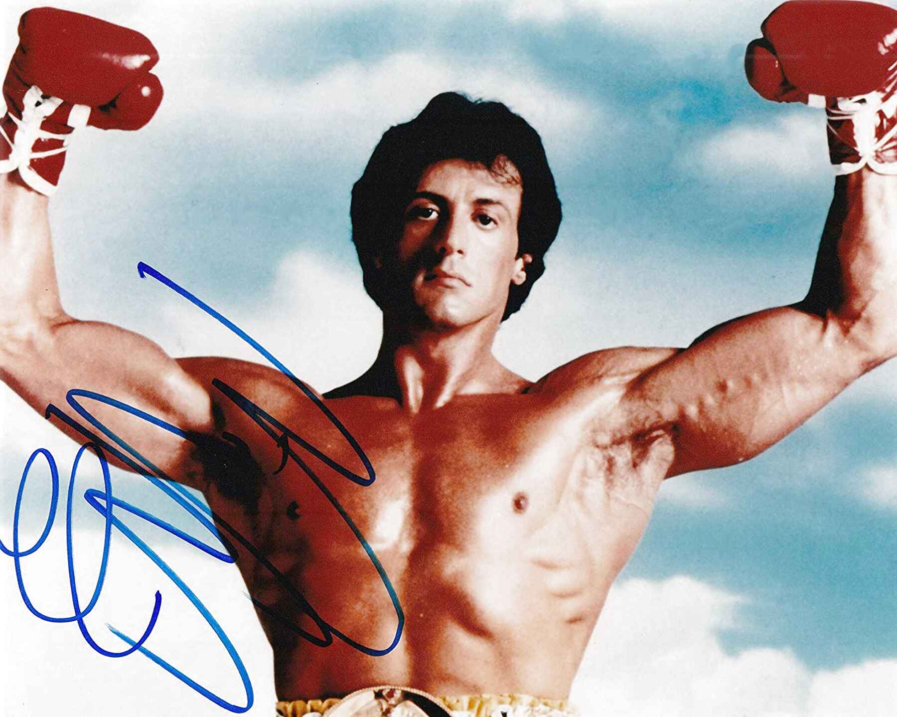 CERT PRINTED AUTOGRAPH LIMITED EDITION STALLONE DOLPH LUNDGREN ROCKY SIGNED PHOTOGRAPH 