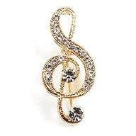 treble clef brooch for sale
