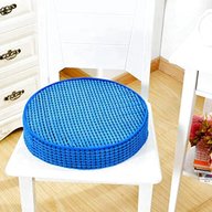 kitchen chair pads blue for sale