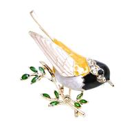 enamel bird brooch for sale