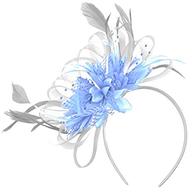 wedding fascinator blue for sale
