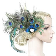 peacock fascinator for sale