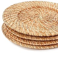wicker charger plates for sale