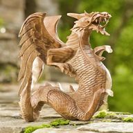carved wooden dragon for sale