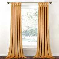 velvet curtains gold for sale