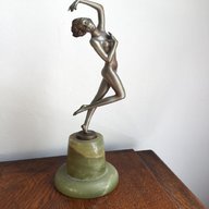 bronze art deco figurines for sale