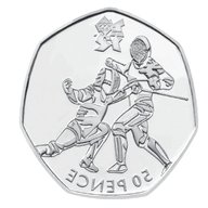 olympic 50p fencing for sale