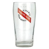 red stripe pint glass for sale