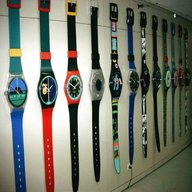 swatch watch wall clock for sale