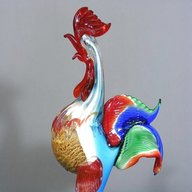 glass cockerel for sale