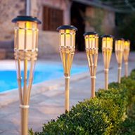 garden bamboo solar lights for sale