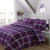 purple tartan bedding for sale