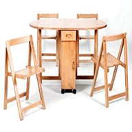 drop leaf table folding chairs for sale