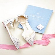 satin flat wedding shoes for sale