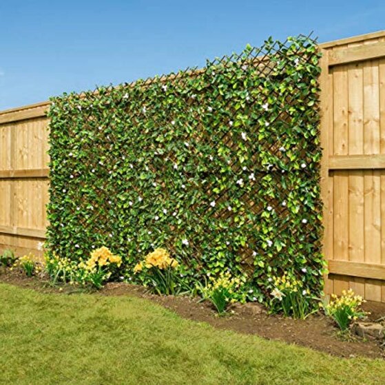 Garden Trellis Screening Fence Panels Gates Artificial Hedge Home Bargains - Fake Ivy Wall Home Bargains