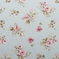 duck egg floral fabric for sale