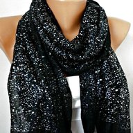 black glitter scarf for sale