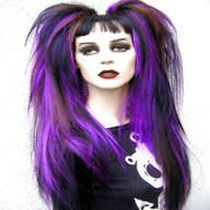 gothic hair falls for sale