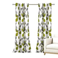 leaf pattern curtains for sale