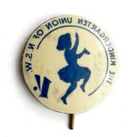 vintage tin badge for sale