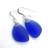 cobalt blue earrings for sale