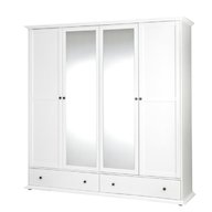 white 4 door wardrobe for sale