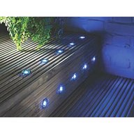 blue led decking lights 30mm for sale