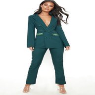green trouser suit for sale