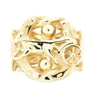 9ct gold horse shoe ring for sale
