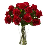red flower vases for sale