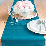 teal table runner for sale