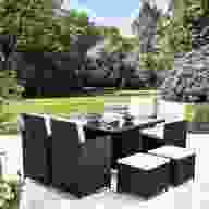 rattan garden furniture set cube for sale