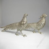 silver plated pheasants for sale