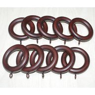 mahogany curtain rings for sale
