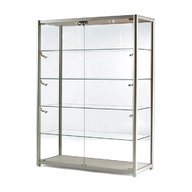 double door glass display cabinets for sale