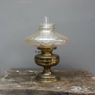 antique brass oil lamp for sale