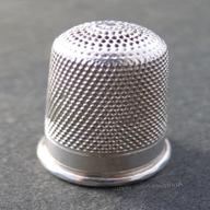 victorian silver thimble for sale