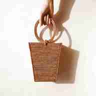wicker handbag for sale