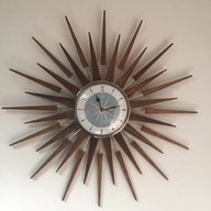 starburst retro wall clocks for sale