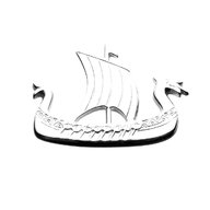 viking ship brooch for sale