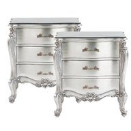silver bedside tables for sale
