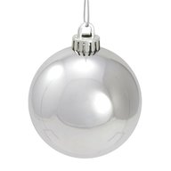 silver christmas baubles for sale