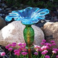 glass garden ornaments for sale