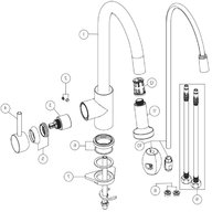 kitchen mixer tap spares for sale