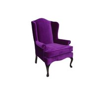 purple wingback chair for sale