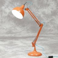 anglepoise lamp orange for sale