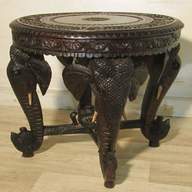 carved elephant table for sale