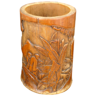 carved bamboo brush pot for sale